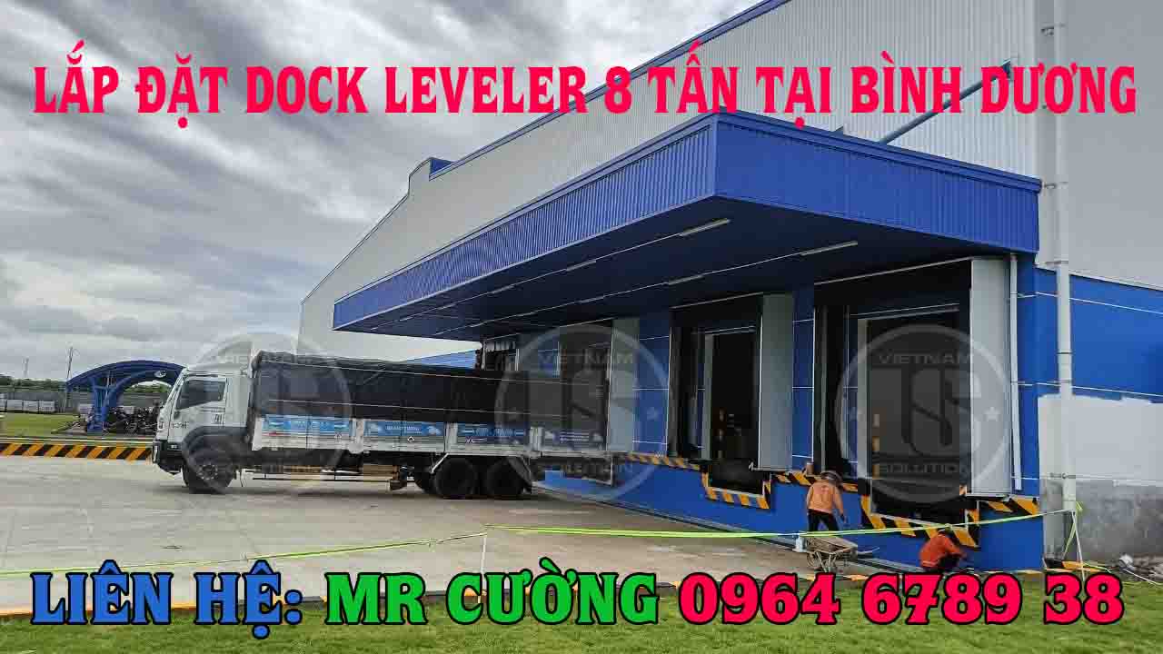 Lắp đặt hoàn thiện Dock leveler 8 tấn tại Bình Dương